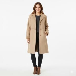Cozy Beige Faux Shearling Long Coat for Women